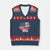 American Flag Kirk V-Neck Knit Sweater Vest Distressed Patriotic Team Charlie Tribute - Wonder Print Shop
