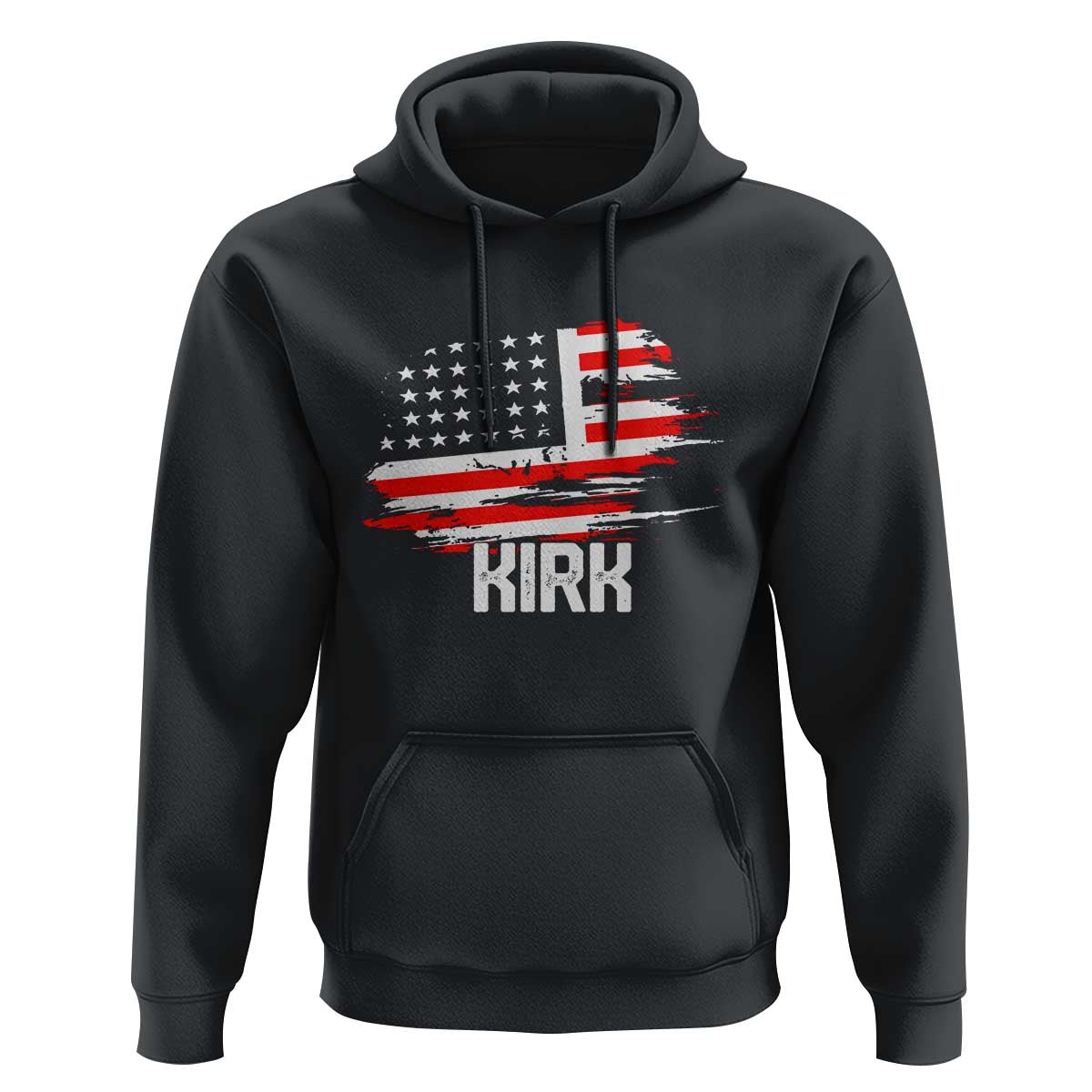 American Flag Kirk Hoodie Distressed Patriotic Team Charlie Tribute - Wonder Print Shop