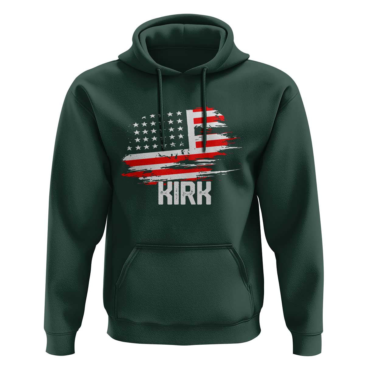 American Flag Kirk Hoodie Distressed Patriotic Team Charlie Tribute - Wonder Print Shop