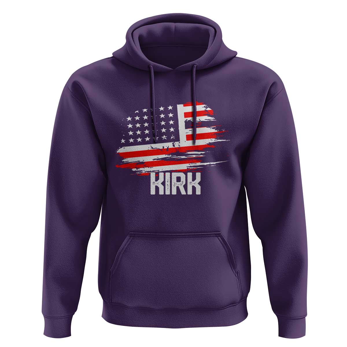 American Flag Kirk Hoodie Distressed Patriotic Team Charlie Tribute - Wonder Print Shop