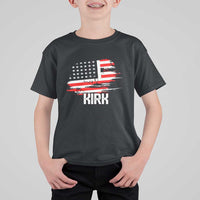 American Flag Kirk T Shirt For Kid Distressed Patriotic Team Charlie Tribute - Wonder Print Shop