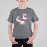 American Flag Kirk T Shirt For Kid Distressed Patriotic Team Charlie Tribute - Wonder Print Shop
