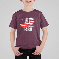 American Flag Kirk T Shirt For Kid Distressed Patriotic Team Charlie Tribute - Wonder Print Shop