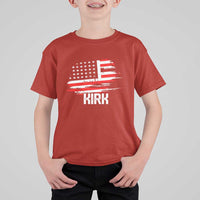 American Flag Kirk T Shirt For Kid Distressed Patriotic Team Charlie Tribute - Wonder Print Shop