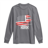 American Flag Kirk Long Sleeve Shirt Distressed Patriotic Team Charlie Tribute - Wonder Print Shop
