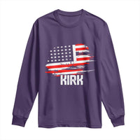 American Flag Kirk Long Sleeve Shirt Distressed Patriotic Team Charlie Tribute - Wonder Print Shop