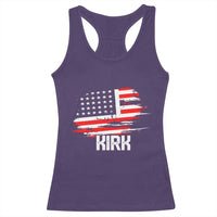 American Flag Kirk Racerback Tank Top Distressed Patriotic Team Charlie Tribute - Wonder Print Shop