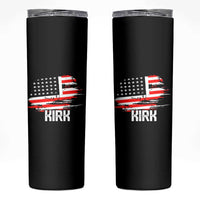 American Flag Kirk Skinny Tumbler Distressed Patriotic Team Charlie Tribute - Wonder Print Shop