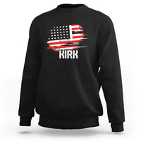 American Flag Kirk Sweatshirt Distressed Patriotic Team Charlie Tribute - Wonder Print Shop