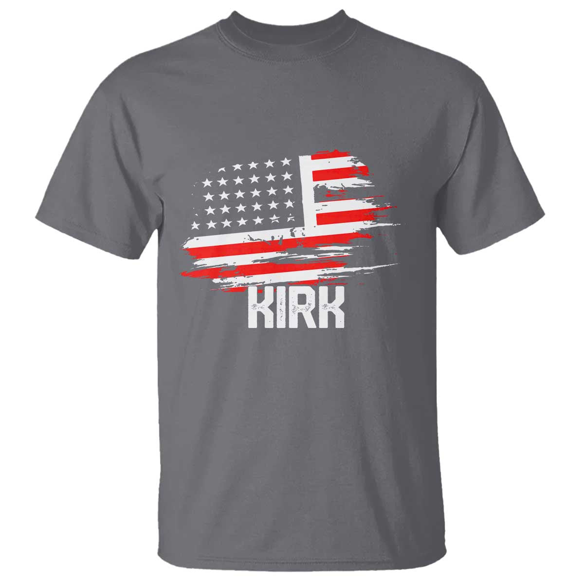 American Flag Kirk T Shirt Distressed Patriotic Team Charlie Tribute - Wonder Print Shop
