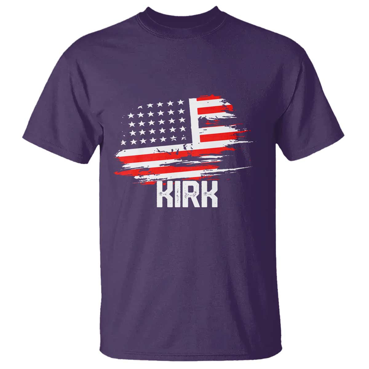 American Flag Kirk T Shirt Distressed Patriotic Team Charlie Tribute - Wonder Print Shop