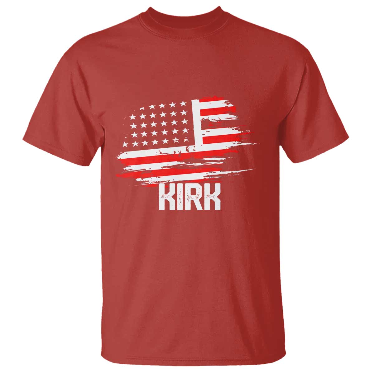 American Flag Kirk T Shirt Distressed Patriotic Team Charlie Tribute - Wonder Print Shop