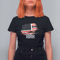 American Flag Kirk T Shirt For Women Distressed Patriotic Team Charlie Tribute - Wonder Print Shop