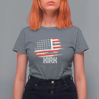 American Flag Kirk T Shirt For Women Distressed Patriotic Team Charlie Tribute - Wonder Print Shop