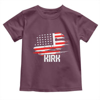 American Flag Kirk Toddler T Shirt Distressed Patriotic Team Charlie Tribute - Wonder Print Shop