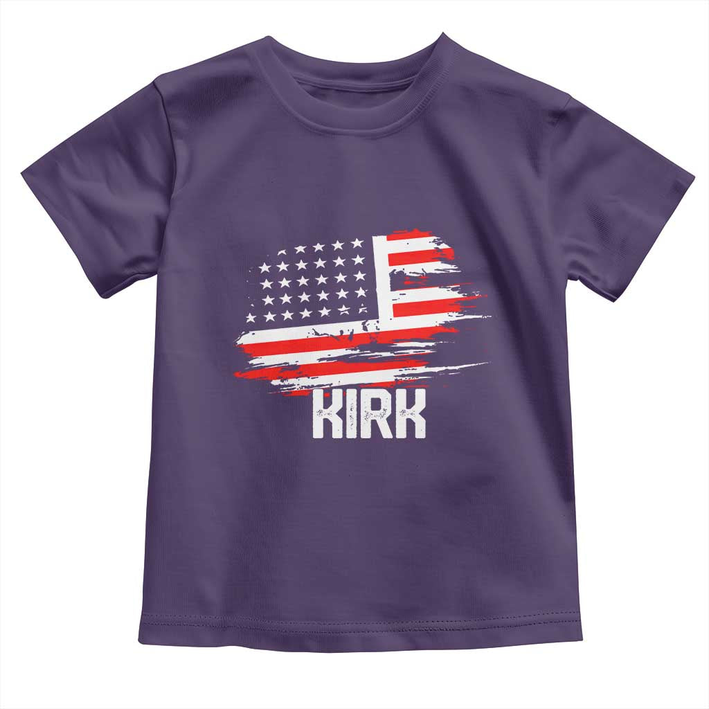 American Flag Kirk Toddler T Shirt Distressed Patriotic Team Charlie Tribute - Wonder Print Shop