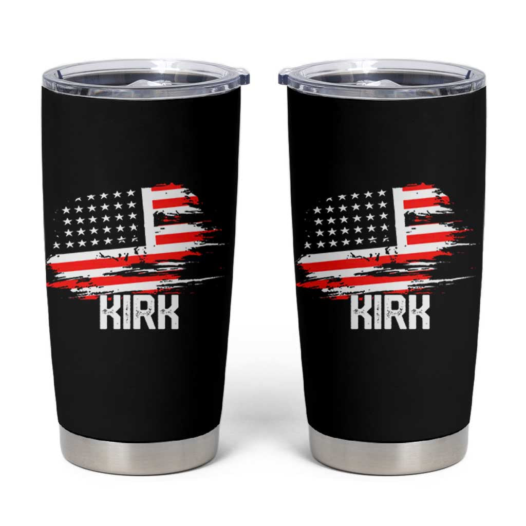 American Flag Kirk Tumbler Cup Distressed Patriotic Team Charlie Tribute - Wonder Print Shop