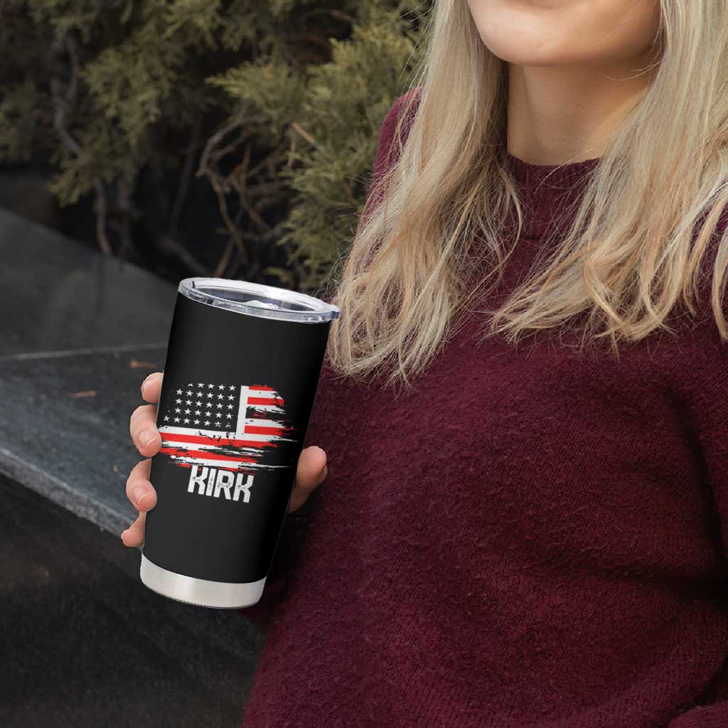 American Flag Kirk Tumbler Cup Distressed Patriotic Team Charlie Tribute - Wonder Print Shop