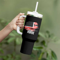 American Flag Kirk Tumbler With Handle Distressed Patriotic Team Charlie Tribute - Wonder Print Shop