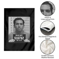 Tyler Robinson Mugshot Garden Flag Justice For Charlie Kirk - Wonder Print Shop