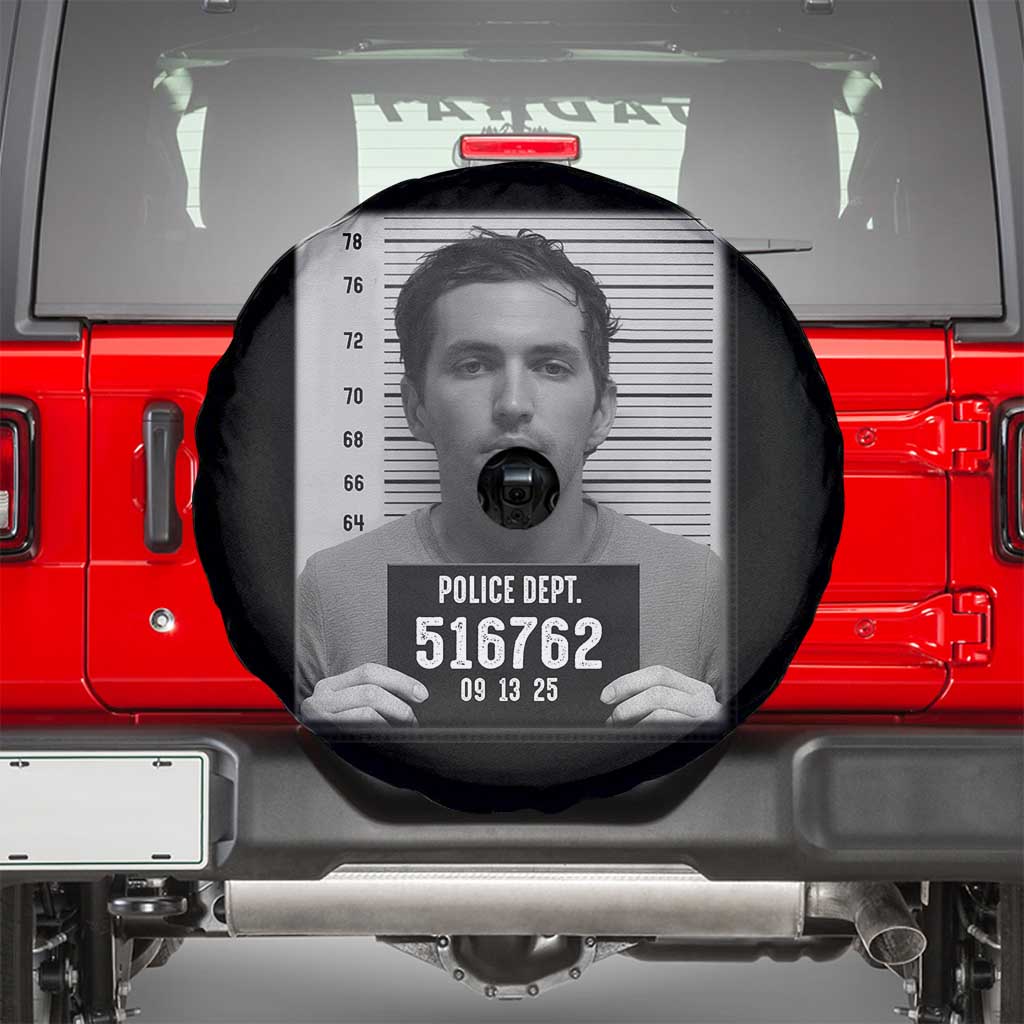 Tyler Robinson Mugshot Spare Tire Cover Justice For Charlie Kirk - Wonder Print Shop