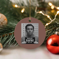 Tyler Robinson Mugshot Ceramic Ornament Justice For Charlie Kirk - Wonder Print Shop