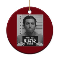 Tyler Robinson Mugshot Ceramic Ornament Justice For Charlie Kirk - Wonder Print Shop