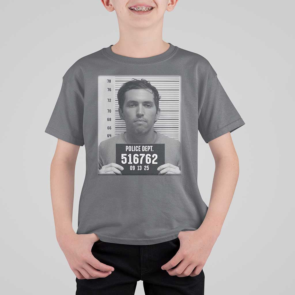 Tyler Robinson Mugshot T Shirt For Kid Justice For Charlie Kirk - Wonder Print Shop