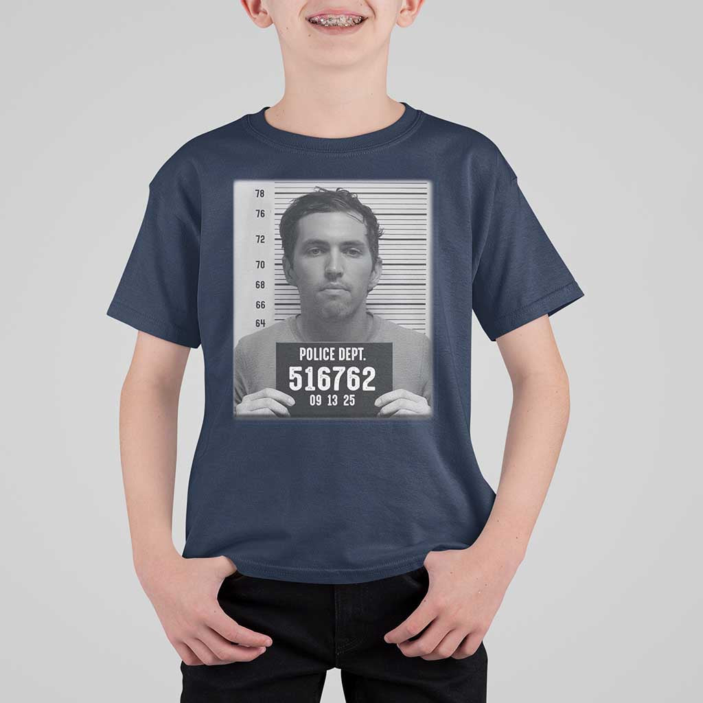 Tyler Robinson Mugshot T Shirt For Kid Justice For Charlie Kirk - Wonder Print Shop
