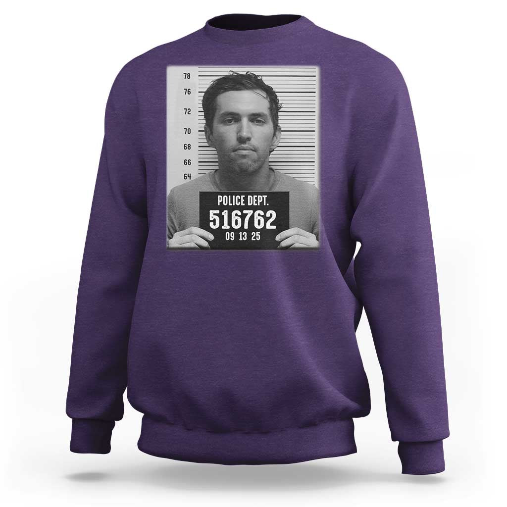 Tyler Robinson Mugshot Sweatshirt Justice For Charlie Kirk - Wonder Print Shop