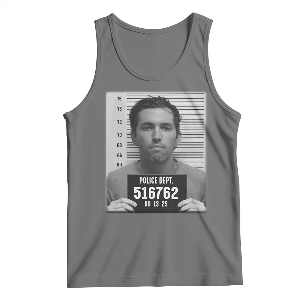 Tyler Robinson Mugshot Tank Top Justice For Charlie Kirk - Wonder Print Shop