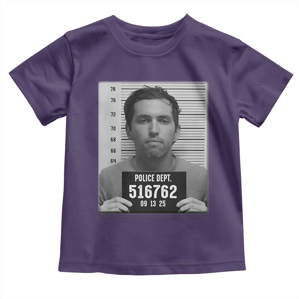 Tyler Robinson Mugshot Toddler T Shirt Justice For Charlie Kirk - Wonder Print Shop