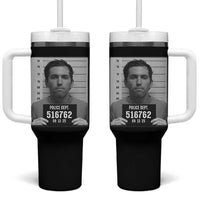 Tyler Robinson Mugshot Tumbler With Handle Justice For Charlie Kirk - Wonder Print Shop