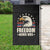 Freedom Never Dies Garden Flag Bold Patriotic Eagle Graphic for True American Patriots - Wonder Print Shop