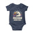 Freedom Never Dies Baby Onesie Bold Patriotic Eagle Graphic for True American Patriots - Wonder Print Shop