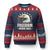 Freedom Never Dies Ugly Christmas Sweater Bold Patriotic Eagle Graphic for True American Patriots - Wonder Print Shop
