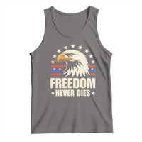 Freedom Never Dies Tank Top Bold Patriotic Eagle Graphic for True American Patriots - Wonder Print Shop