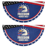 Freedom Never Dies Patriotic Fan Flag Bold Eagle Graphic for True American Patriots