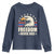 Freedom Never Dies Youth Sweatshirt Bold Patriotic Eagle Graphic for True American Patriots - Wonder Print Shop