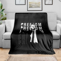 Freedom Charlie Kirk Tribute Throw Blanket A True Patriot Leagacy Memorial - Wonder Print Shop