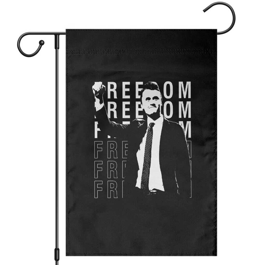 Freedom Charlie Kirk Tribute Garden Flag A True Patriot Leagacy Memorial - Wonder Print Shop
