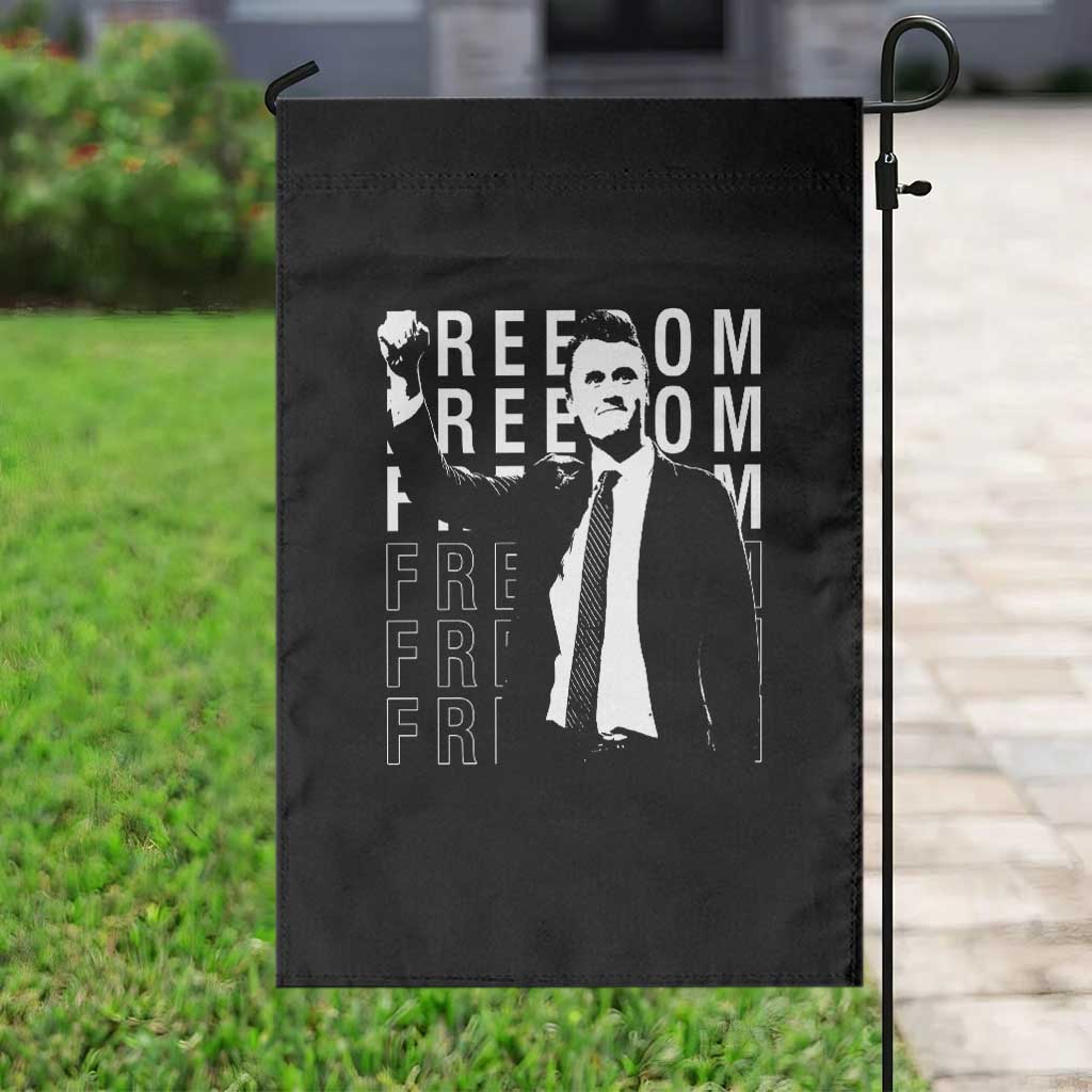 Freedom Charlie Kirk Tribute Garden Flag A True Patriot Leagacy Memorial - Wonder Print Shop