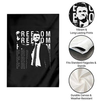 Freedom Charlie Kirk Tribute Garden Flag A True Patriot Leagacy Memorial - Wonder Print Shop
