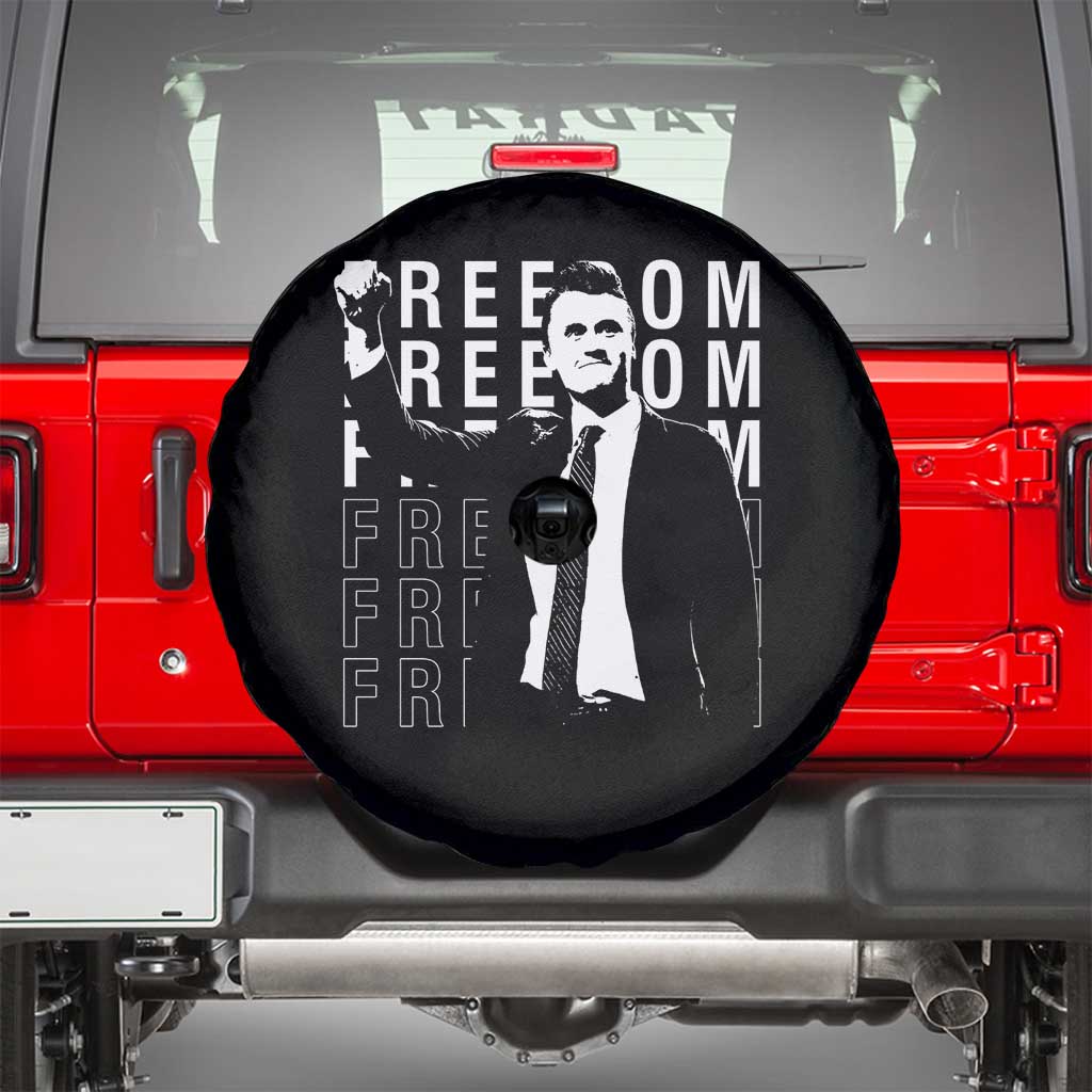 Freedom Charlie Kirk Tribute Spare Tire Cover A True Patriot Leagacy Memorial - Wonder Print Shop