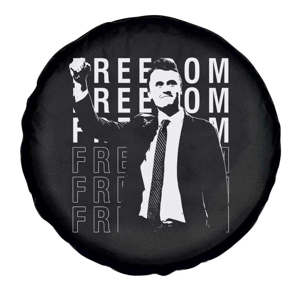 Freedom Charlie Kirk Tribute Spare Tire Cover A True Patriot Leagacy Memorial - Wonder Print Shop
