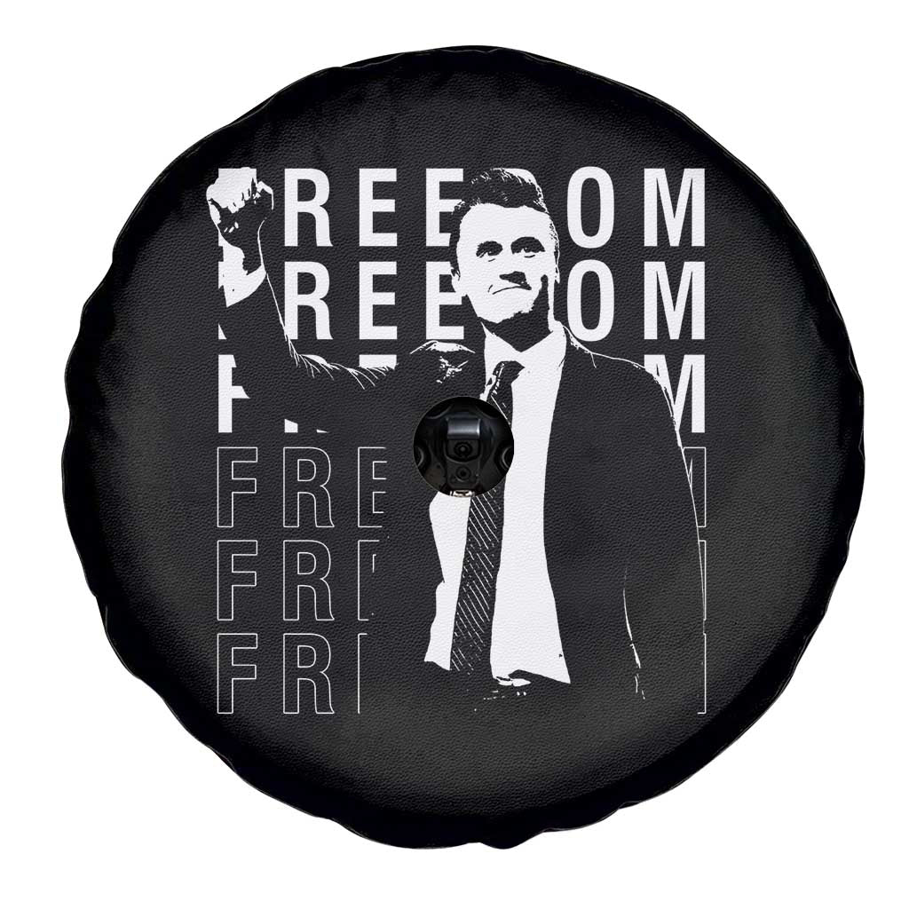 Freedom Charlie Kirk Tribute Spare Tire Cover A True Patriot Leagacy Memorial - Wonder Print Shop