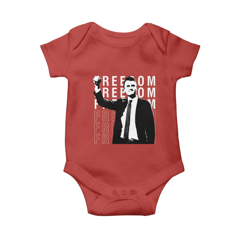 Freedom Charlie Kirk Tribute Baby Onesie A True Patriot Leagacy Memorial - Wonder Print Shop