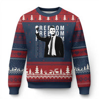 Freedom Charlie Kirk Tribute Ugly Christmas Sweater A True Patriot Leagacy Memorial - Wonder Print Shop
