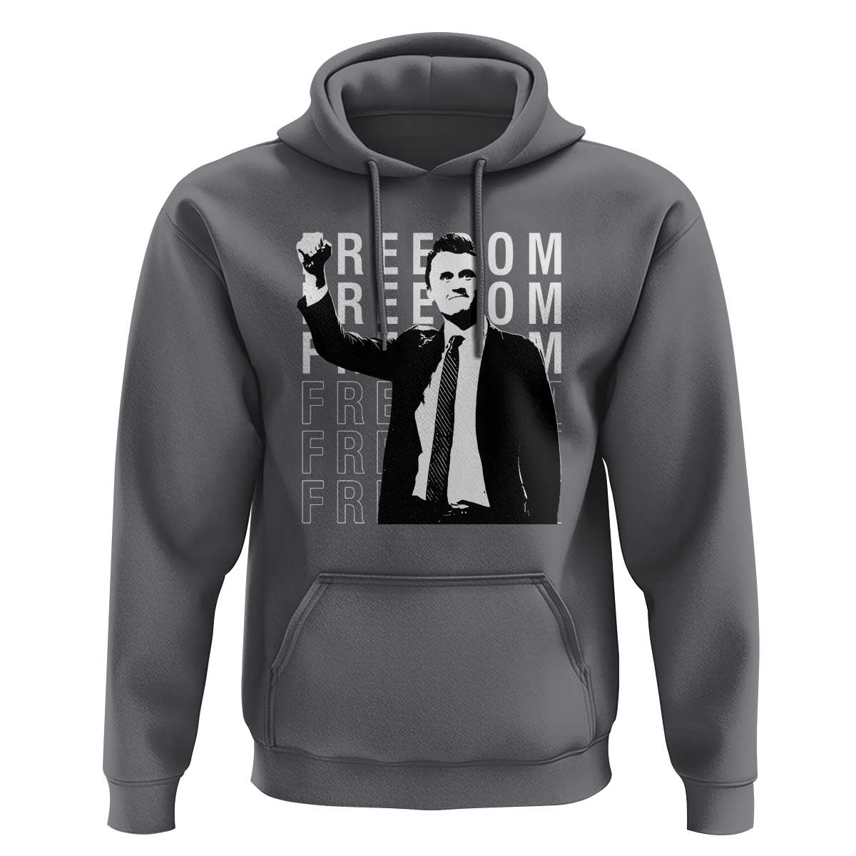 Freedom Charlie Kirk Tribute Hoodie A True Patriot Leagacy Memorial - Wonder Print Shop