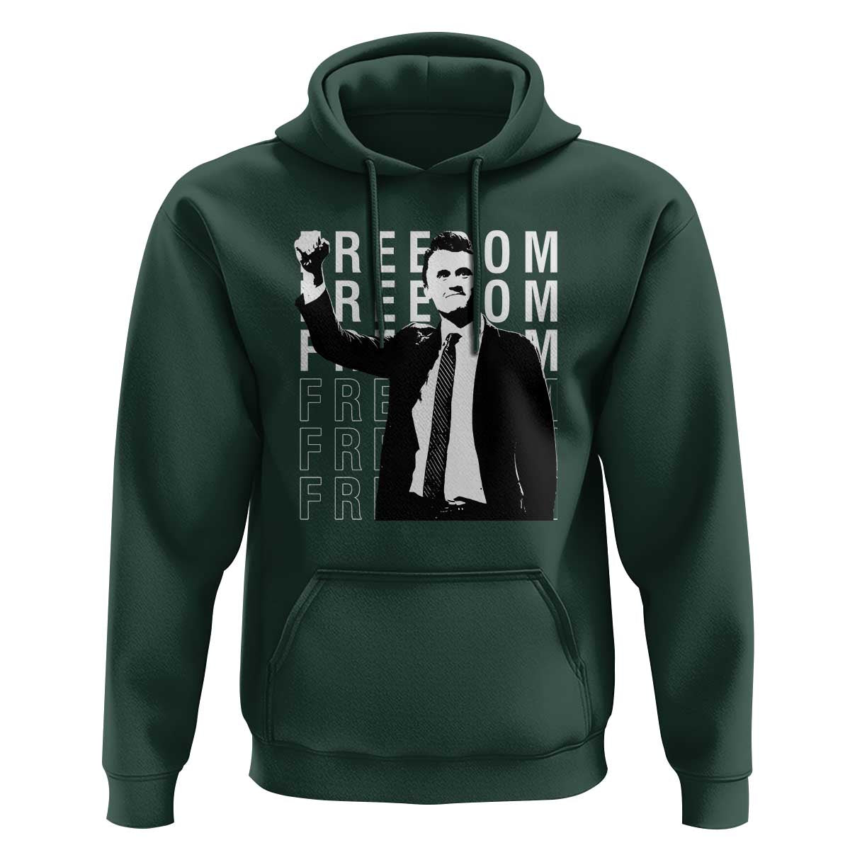 Freedom Charlie Kirk Tribute Hoodie A True Patriot Leagacy Memorial - Wonder Print Shop